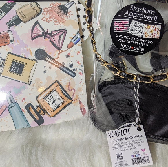 NWT Clear Quilted Backpack - Picture 8 of 8